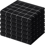 Mordimy 100% Cotton Terry Cloth Dish Cloths, Soft and Absorbent Checkered Dish by Mordimy