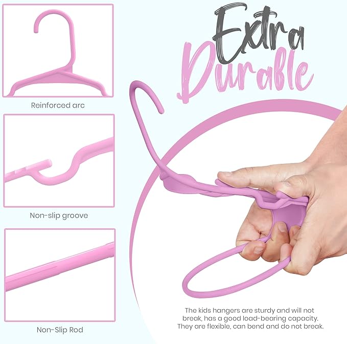 Utopia Home 20 Pack Kids Hangers - Image 4