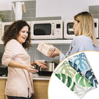 Boho Tropical Kitchen Towels Set of 2, Palm Leaf Botanical Dish Tea Towels - Image 5