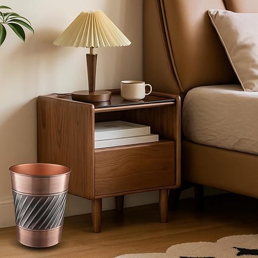 Monarch Abode Metal Bathroom Trash Can – Waste Basket - Image 8