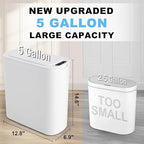 Cesun Motion Sensor Trash Can, 5 Gallon Automatic Bathroom Garbage Can - Image 2