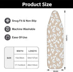 Floral Ironing Board Cover 17.7"x49", Standard Size Iron Board Covers - Image 3