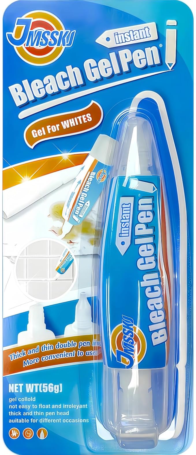 Bleach Pen For Clothing, Bleach Pen, Stain Remover Pen, bleach Gel pen by Jmsskj