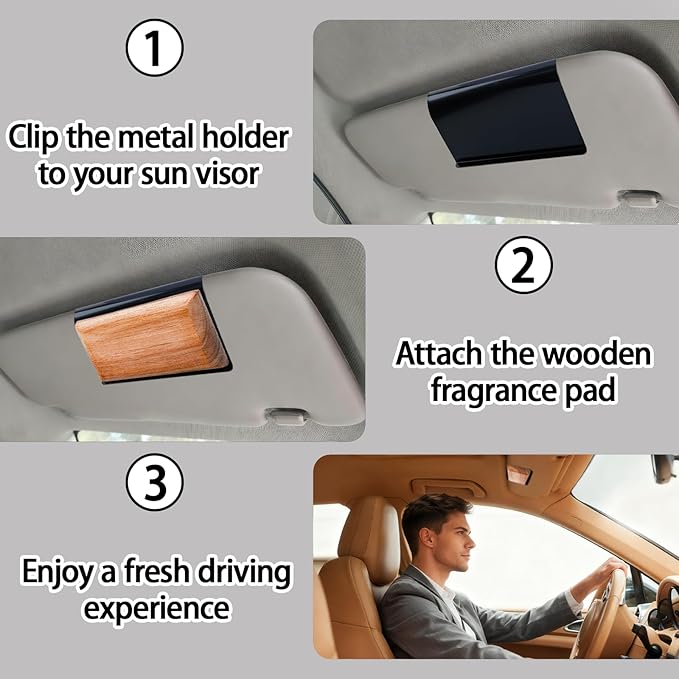 TERPINK Car Air Freshener Visor Clip Compatible - Image 3
