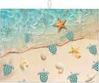 Sea Turtles Beach Dish Drying Mat by Unknown