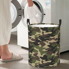 Green Camouflage Laundry Hamper Bag - Image 6