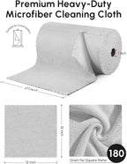 Microfiber Cleaning Cloths Roll, 75 Pack Tear Away Microfiber Towels Roll - Image 3