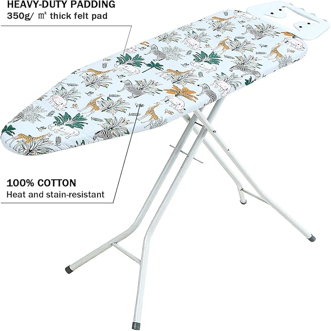 Ironing Board Cover and Pad Standard Size 15 x 54, 3 Pairs of Hook and Loop - Image 3