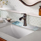 Sink Faucet Absorbing Mat, 2 Pack Drying Mat Around Faucet Sink Splash Guard - Image 3