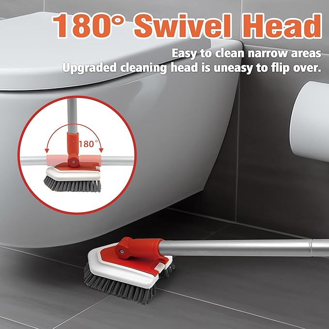 JEHONN Shower Cleaning Brush, Tub Tile Scrubber - Image 4