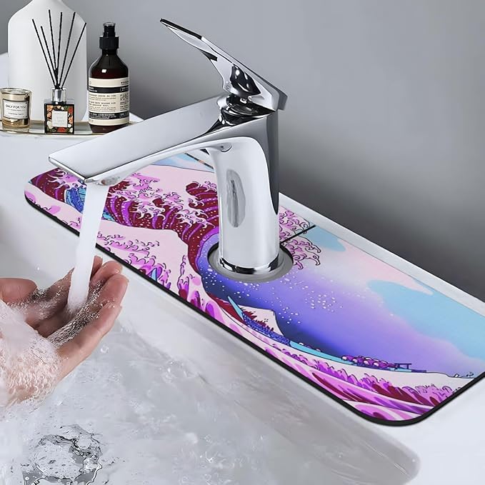 Wave Kitchen sink faucet pad, strong water absorption, anti slip, very suitable - Image 7