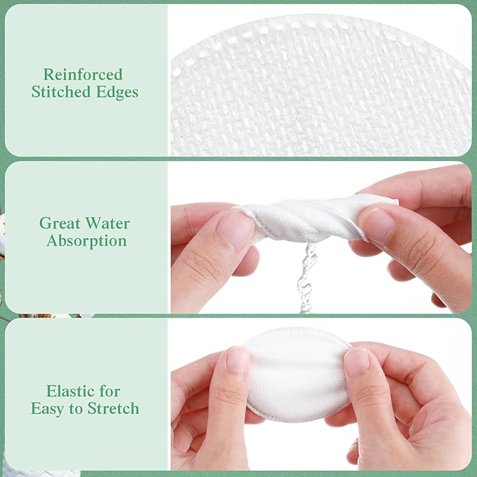 Maxcheck 2500 Pcs Cotton Rounds Bulk Exfoliating Rounds Cotton Rounds - Image 3