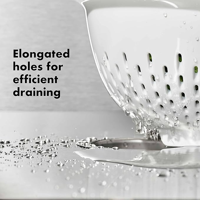 OXO Good Grips 3 QT Plastic Colander - Image 4