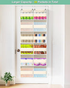 Heavy Duty Over The Door Organizer 6 Tiers, Extra Large Behind Door Storage of - Image 3