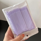 200-Pack Micro Cotton Swabs for Eyelash Extensions | 2mm Cotton Tip Applicators - Image 2