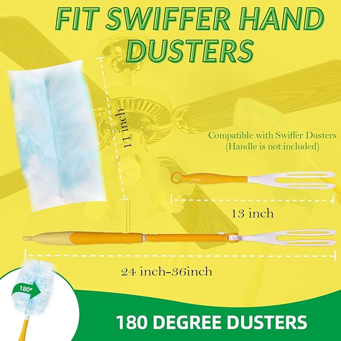 Duster Refills, Static Dust Removal Brush Disposable Replacement Head Compatible - Image 3