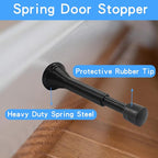 Luomorgo 6 Pcs Spring Door Stopper, Flexible Door Stop Adjustable 3-1/16" to - Image 3