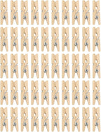 Wooden Clothes Pins, Natural Wood, 50 Pack, 1 Inch, Mini Wooden Rust Resistant by DIAO79NI