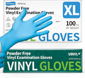 Vinyl Disposable Exam Gloves, 4Mil Powder-Free Latex-Free Food Grade Cooking by Supmedic