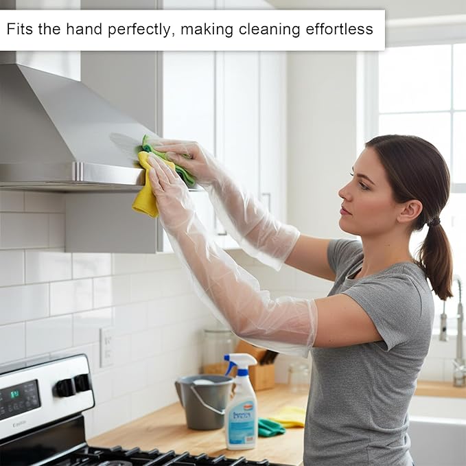 Long Sleeve Cleaning Gloves - Image 2