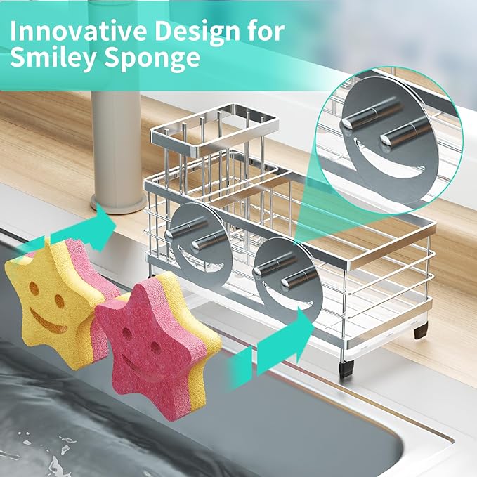 HapiRm Sink Caddy Sponge Holder - Image 2