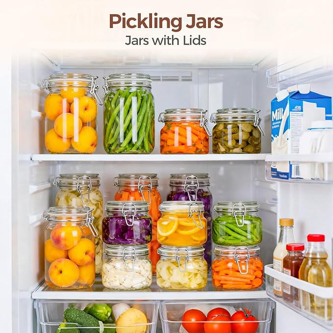 ComSaf 6 Pack 17 oz Glass Jars - Image 5