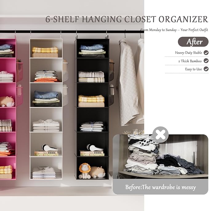 VERONLY Hanging Closet Organizer and Storage - Image 6