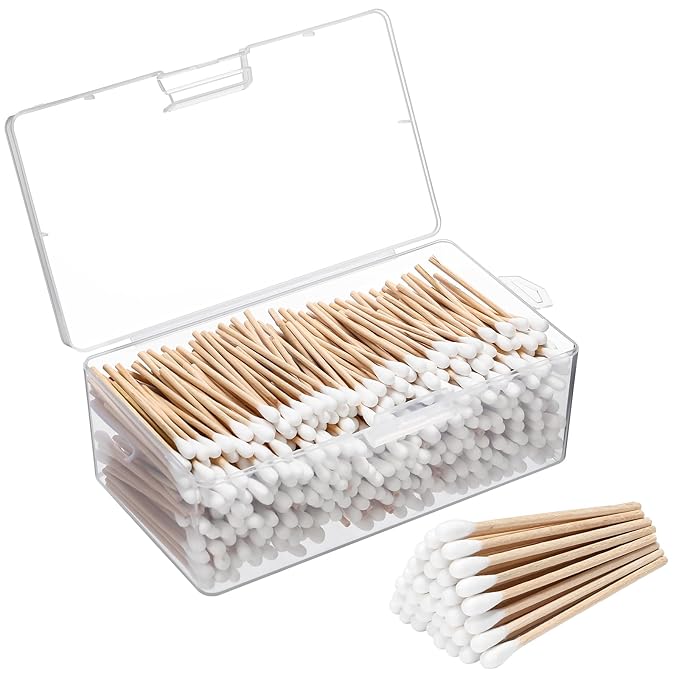 Norme 500 Pcs 3 Inch Gun Cleaning Swabs Long Cotton Swabs in Storage Box Long by Norme