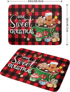 Giwawa Gingerbread Man Dish Drying Mat Large 18x24inch Have A Sweet Christmas - Image 2