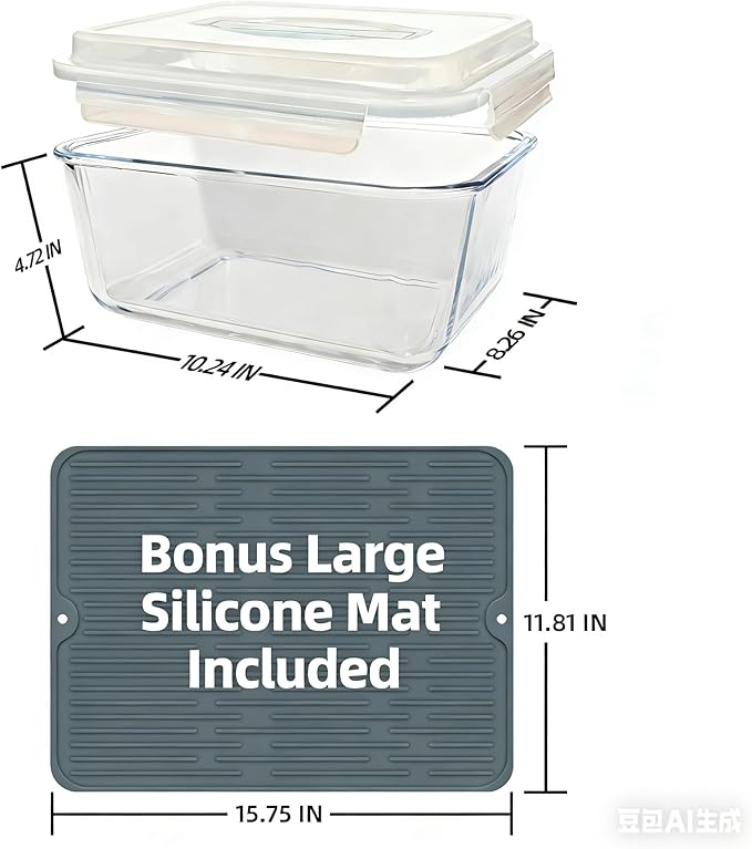 200oz Large Glass Storage Containers - Image 3