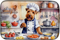 Caroline's Treasures DAC6338DDM Welsh Terrier The Chef Dish Drying Mat by CarolinesTreasures