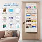 Univivi 5-Shelf Fabric Baby Door Storage Over Door Hanging Organizer - Image 9