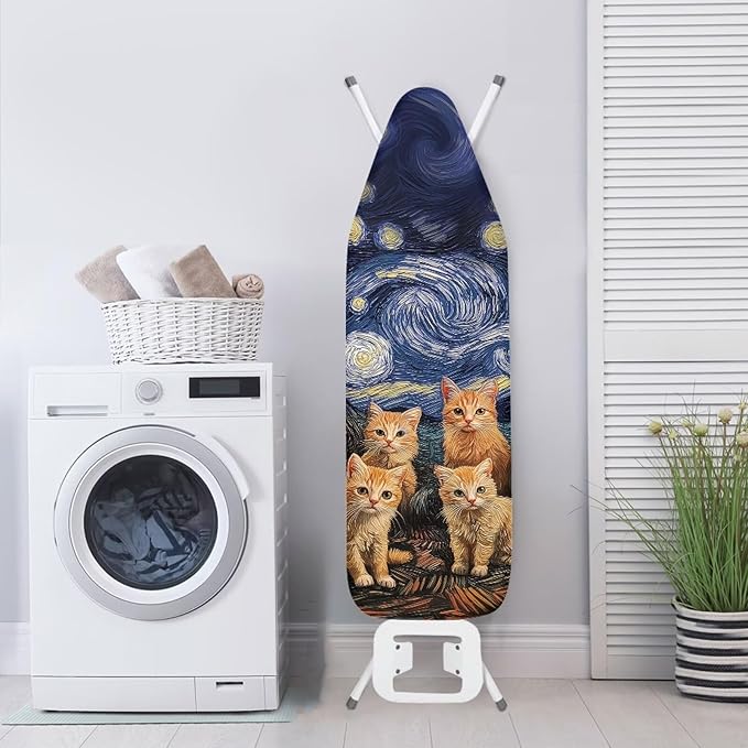 Cats Starry Sky Ironing Board Cover and Pad Table Top Ironing Board Cover - Image 3