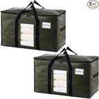 TAILI 2 Pack Green Extra Large Storage Bags, Heavy Duty Totes by TAILI