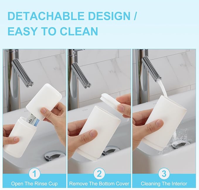 Travel Toothbrush and Toothpaste Case, Portable White Tooth Brush Holder - Image 7