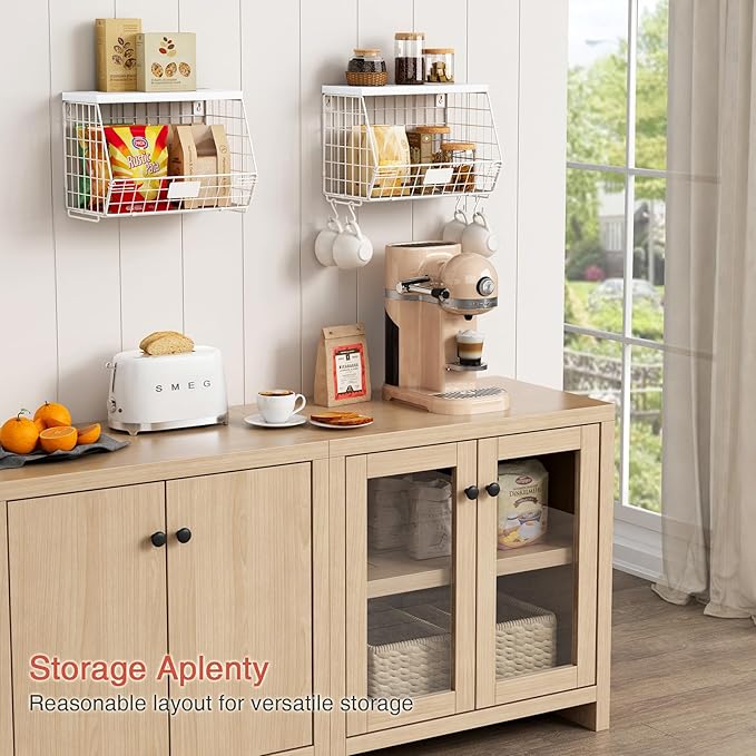 Wall Mount Bathroom Storage Basket, Fruit Produce and Vegetable Baskets - Image 3