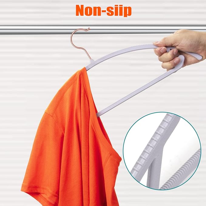 OIKA Hangers 50 Pack No Shoulder Bump - Image 7