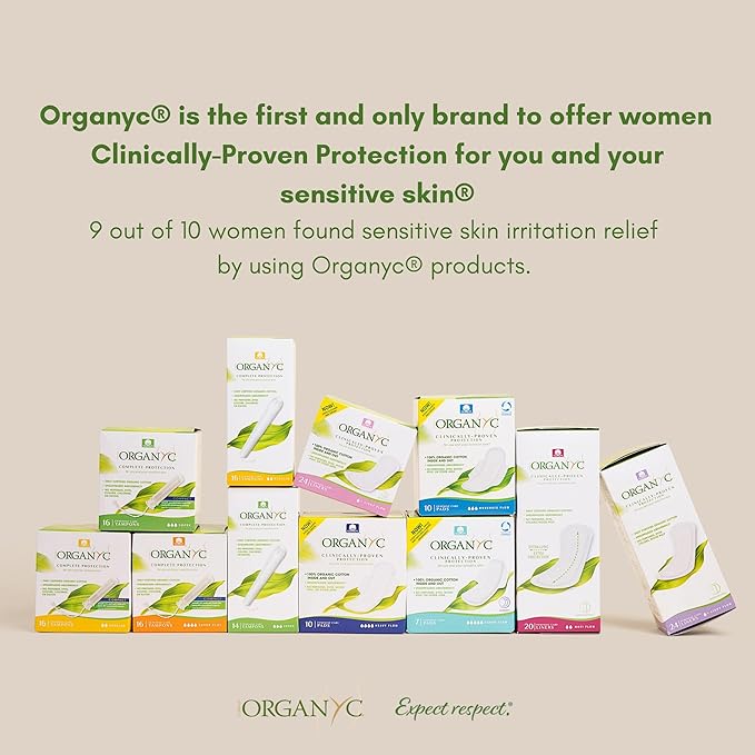 Organyc 100% Certified Organic Cotton Inside and Out Folded Panty Liner - Image 3