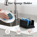Luxspire Kitchen Sponge Holder for Sink, Dish Sponge Holder - Image 2