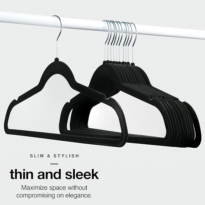 Home-it Premium Velvet Hangers 50 Pack - Image 6