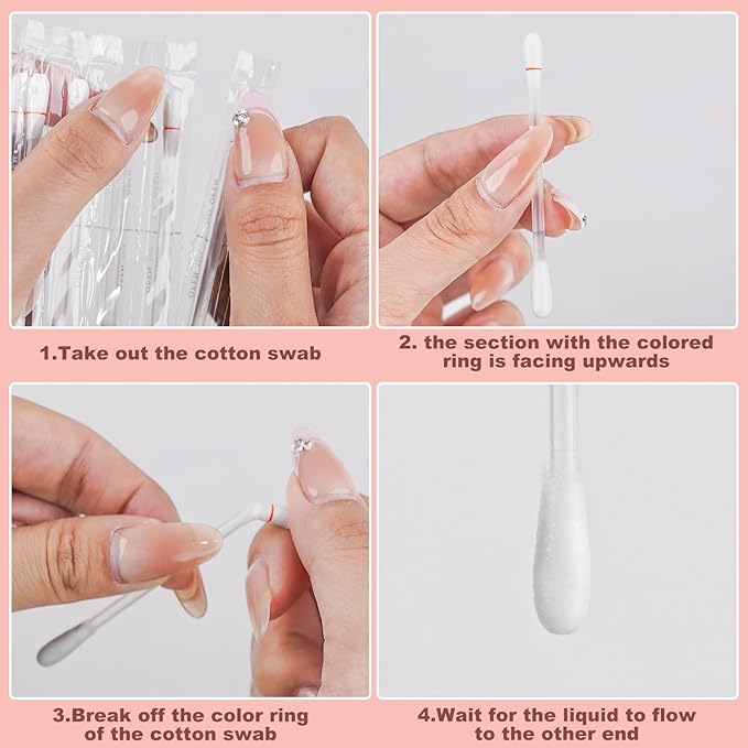 Cotton Swabs, Cotton Makeup Remover Swabs, Eye & Lip Sticks Remover, - Image 4
