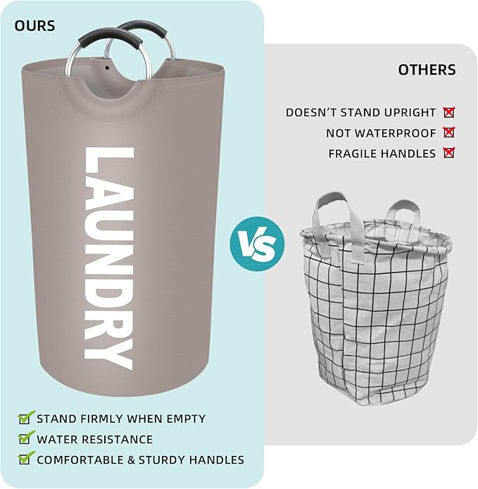 StorageRight 90L Large Laundry Basket, Laundry Hamper, Dirty Clothes Hamper - Image 4