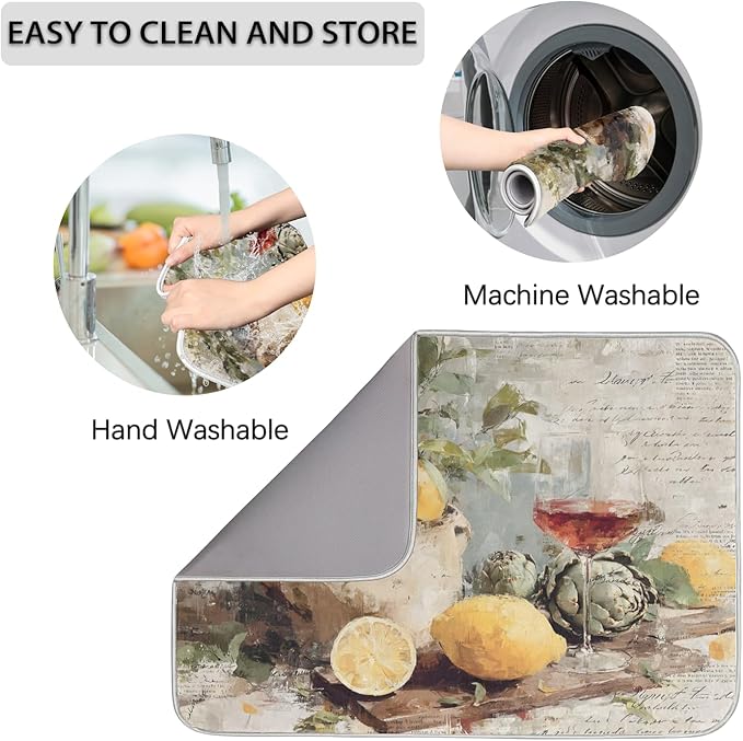 Dish Drying Mats with Hanging Loop - Image 4