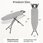 Yaheetech Foldable Ironing Board, Heavy Duty Iron Board - Image 2