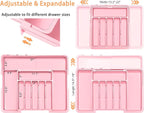 Silverware Organizer Expandable Kitchen Utensil Drawer Organizer Large BPA Free - Image 2