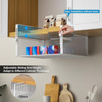 2Pack Under Shelf Basket Organizer, Adjustable Hanging Holder - Image 2