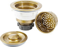 LQS Kitchen Sink Drain Strainer Assembly, Sink Drain 304 Stainless Steel by LQS