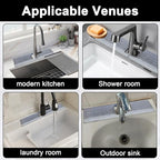 Faucet Mat for Kitchen Sink, Stone Faucet Mat for Kitchen Sink Tray - Image 4
