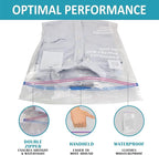 12 Large Plastic Storage Bags, 3 Gallons, Zero BPA, Double Zipper Seal - Image 4