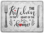 White Kitchen Dish Drying Mat 18x24 Inch Knife Fork Dish Drainer Rack Mats by Giwawa
